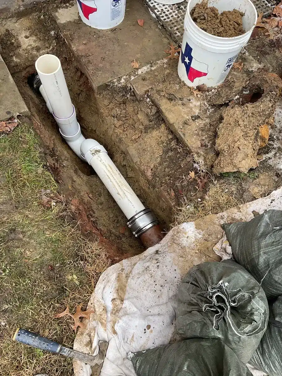 Underground sewer line repair and PVC pipe replacement in Pittsburgh, PA
