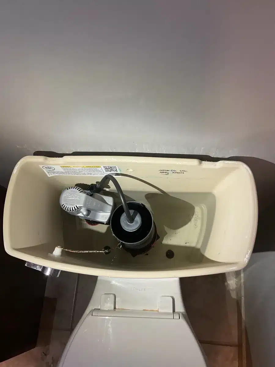 Toilet repair in a Pittsburgh, PA bathroom