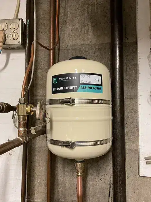 Residential water heater installation in Pittsburgh, PA by Taggart Plumbing
