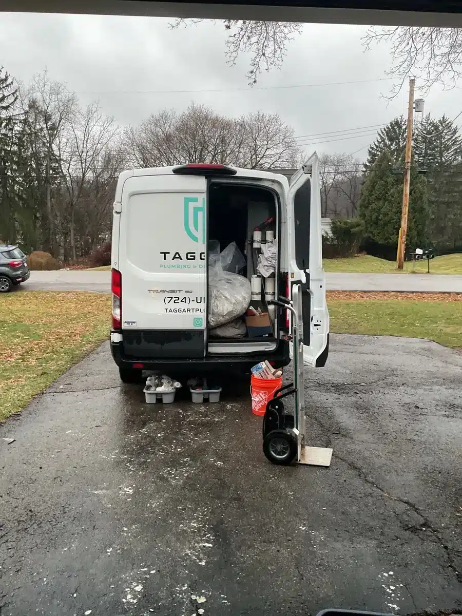Taggart Plumbing service van providing residential plumbing services in Pittsburgh, PA