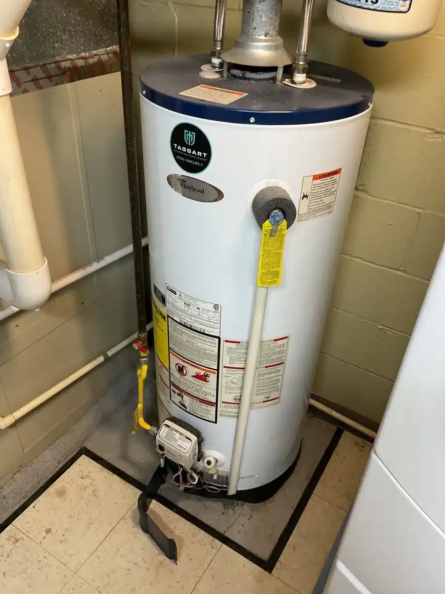 Residential water heater replacement by Taggart Plumbing in Pittsburgh, PA