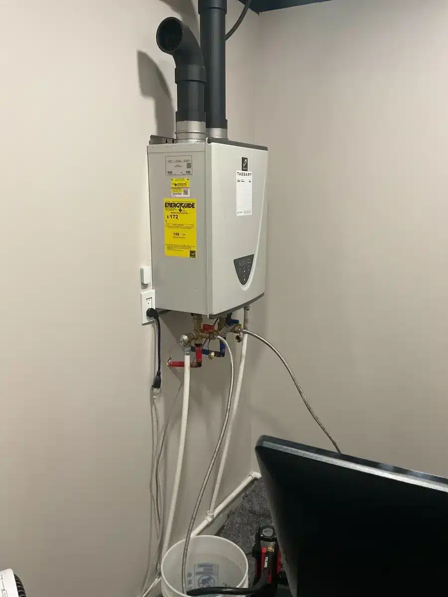Tankless water heater installation by Taggart Plumbing in Pittsburgh, PA