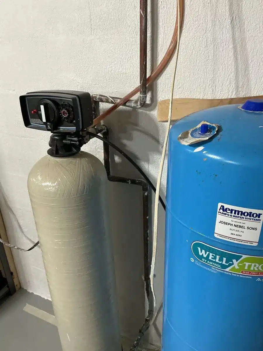 Whole-house water treatment system with pressure tank in Pittsburgh, PA