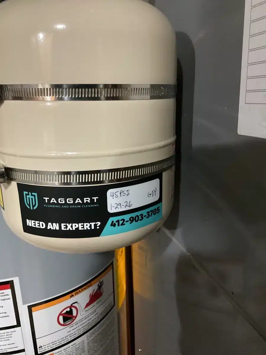 Water heater service and maintenance in Pittsburgh, PA by Taggart Plumbing