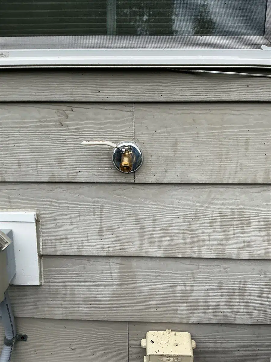 New outdoor hose spigot with Taggart-branded handle in Pittsburgh, PA